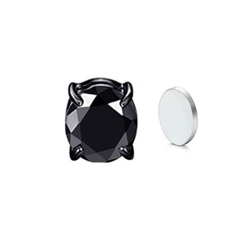 Women's & Men's No Pierced Pseudo Zircon Magnet Clips Earrings