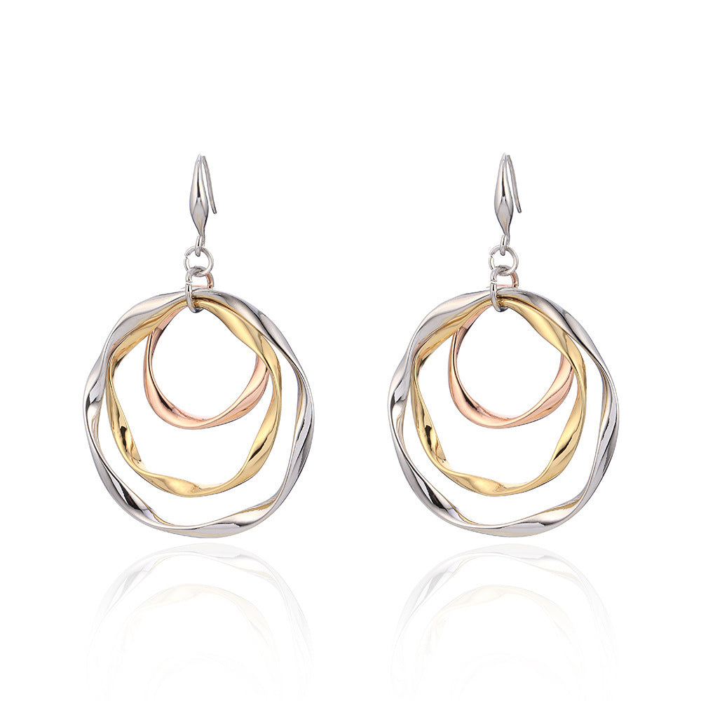 Personalized Geometric Creative Alloy Hollow Ear Jewelry Set