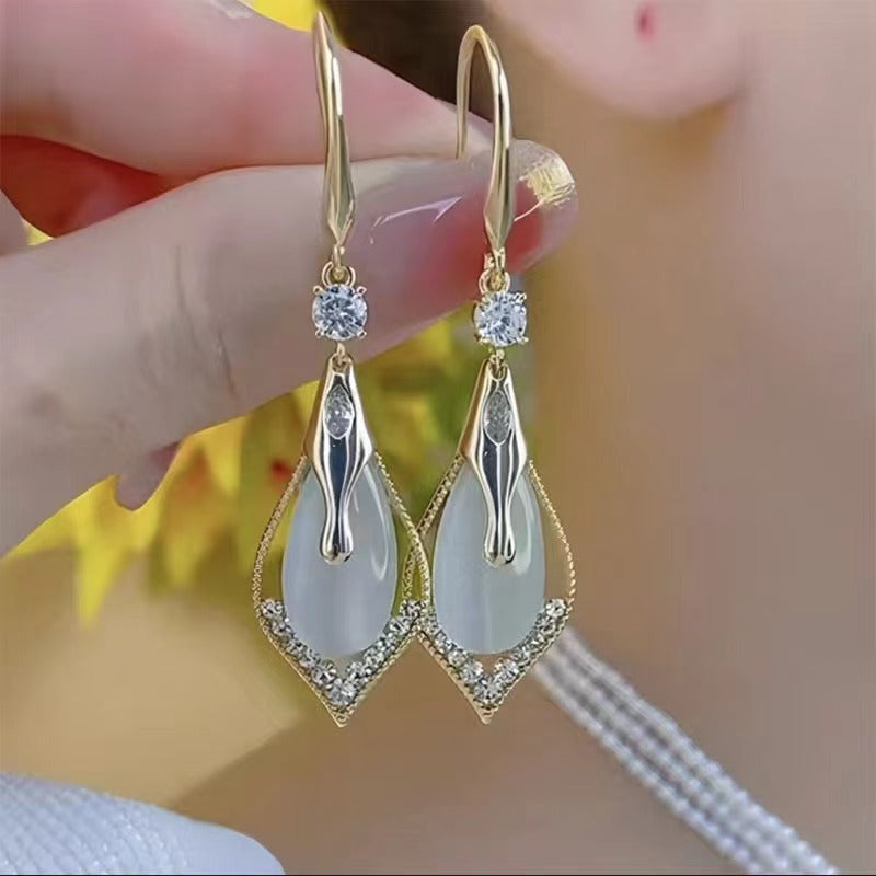 Sense Opal Light Luxury Minority Elegant Rings