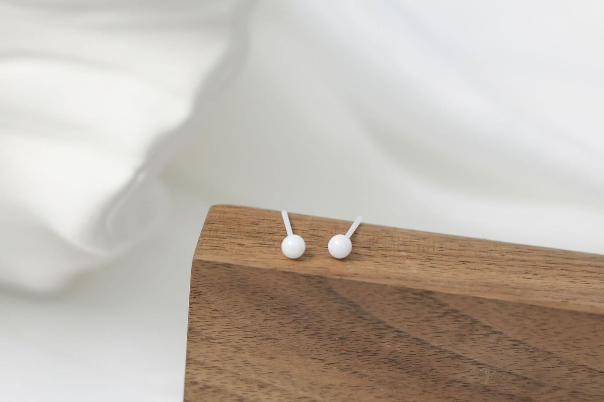 Biological Porcelain Ear Female Design Transparent Sleeping No Need To Stud Earrings