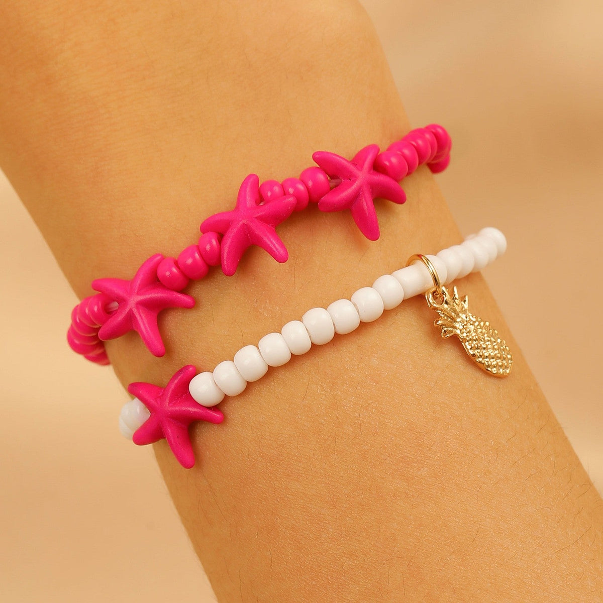 Summer Ocean Style Cartoon Shell Female Bohemian Woven Turtle Jewelry Set