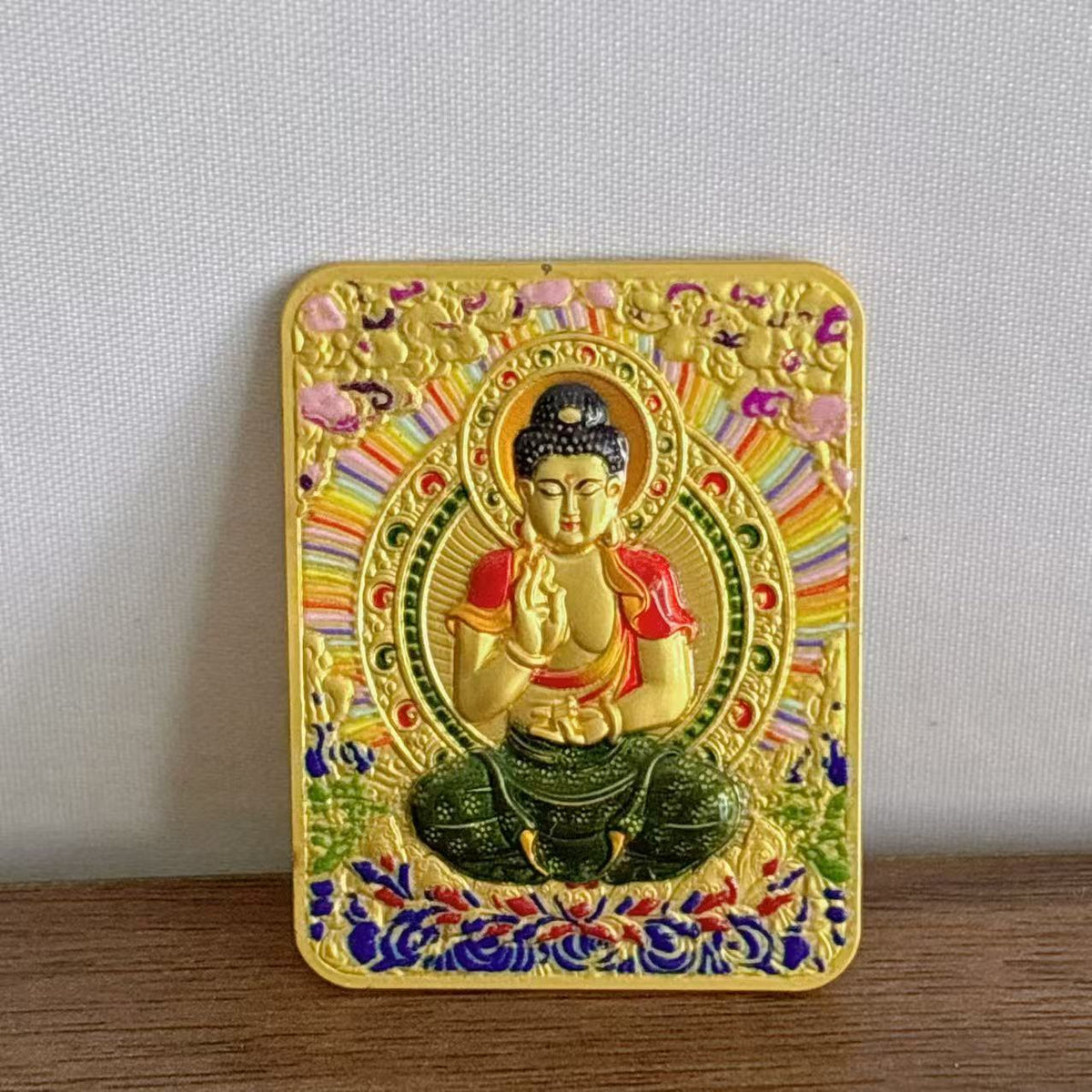 Tibetan Three-dimensional Relief Five Master Eight Guards Painting Pendants