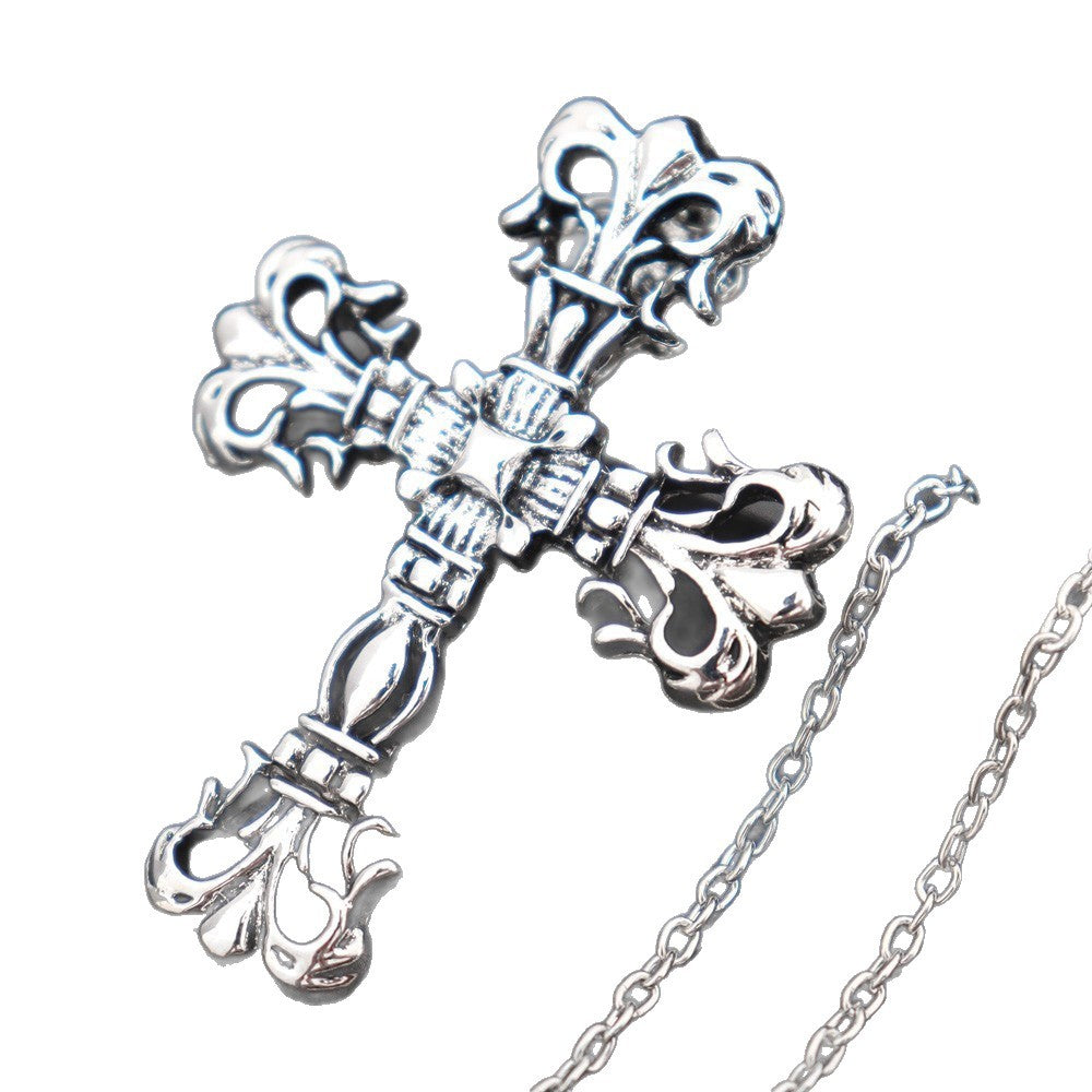 Men's Cross-shaped Alloy Retro Domineering Fashion Fashionmonger Pendant