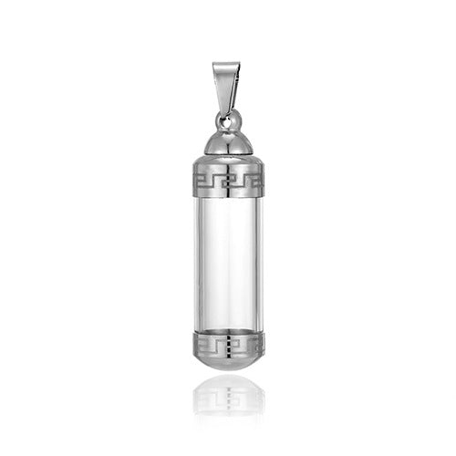 Steel Can Open Transparent Perfume Box Popular Cinerary Casket Close Pendant