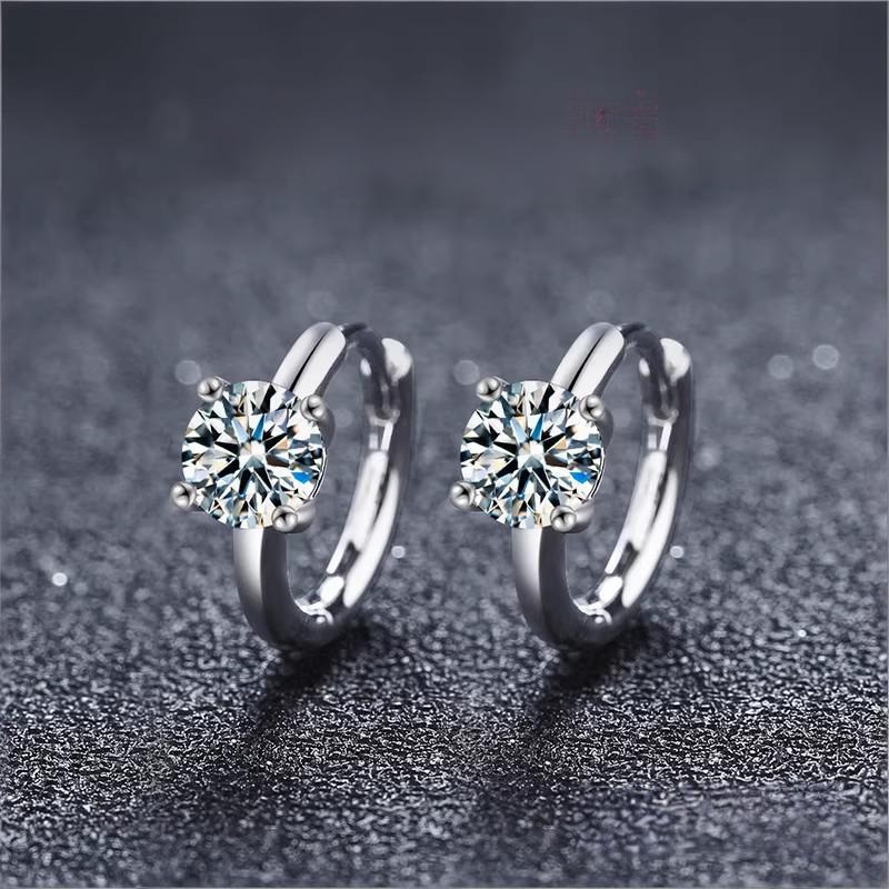 Geometric Round Ear Clip Female Simple Stud Earrings