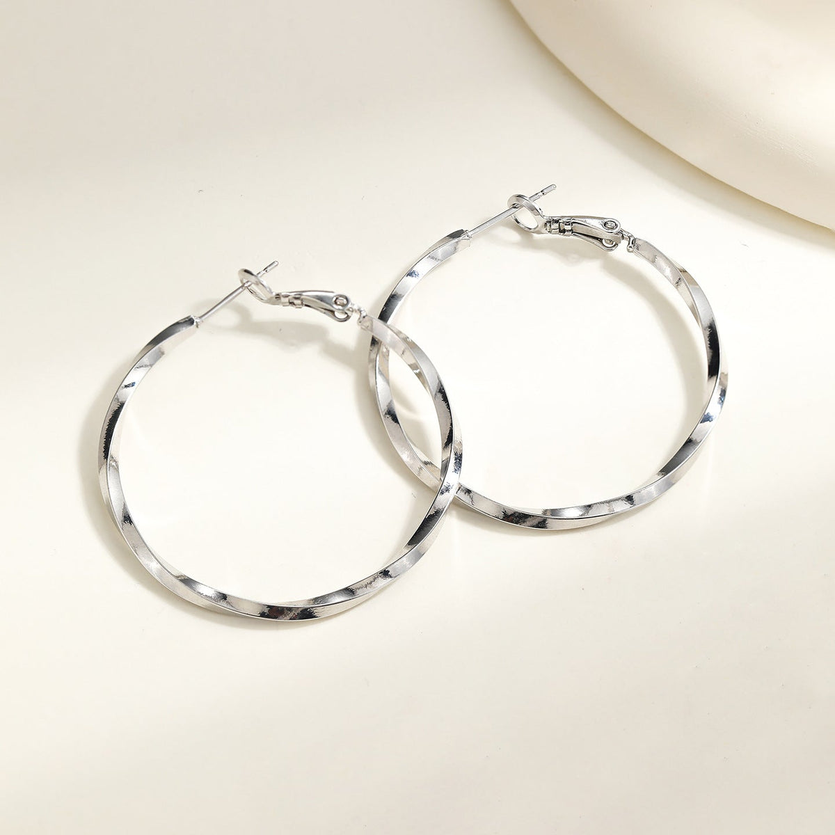 Women's Of Sier Big Hoop Light Luxury High-grade Ear Earrings