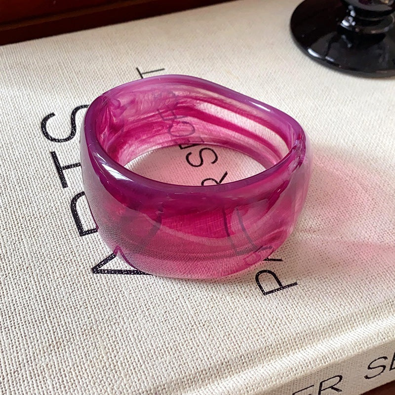 Acrylic Blooming Round Atmospheric Commute Minimalist Niche Bracelet