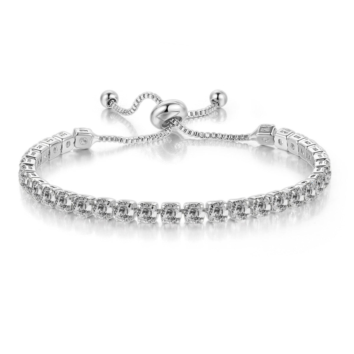 Full Diamond Adjustable Popular Round Zircon Bracelets