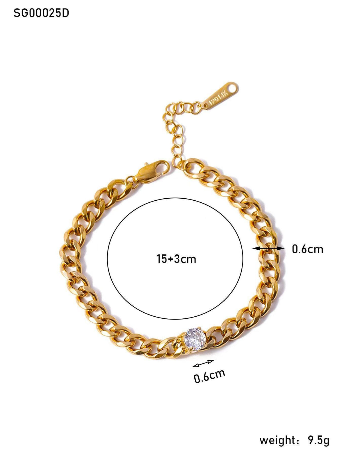 Steel High-grade Four-leaf Clover Female Simple Bracelets