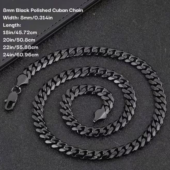 Men's Hip Hop Advanced Fashion Domineering Single Buckle Necklace