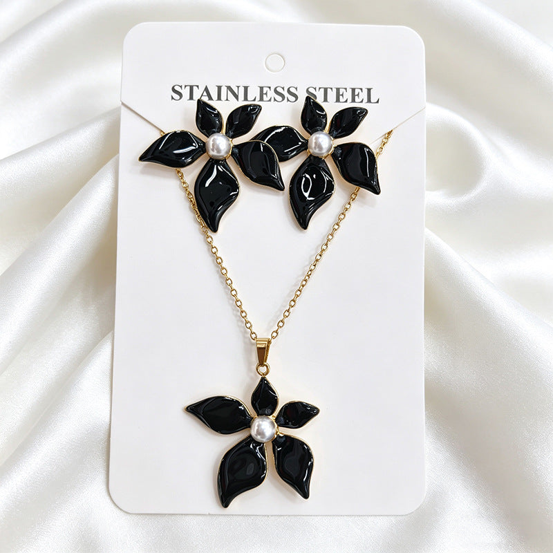 Stainless Steel Enamel Titanium Fashion Personality Necklaces