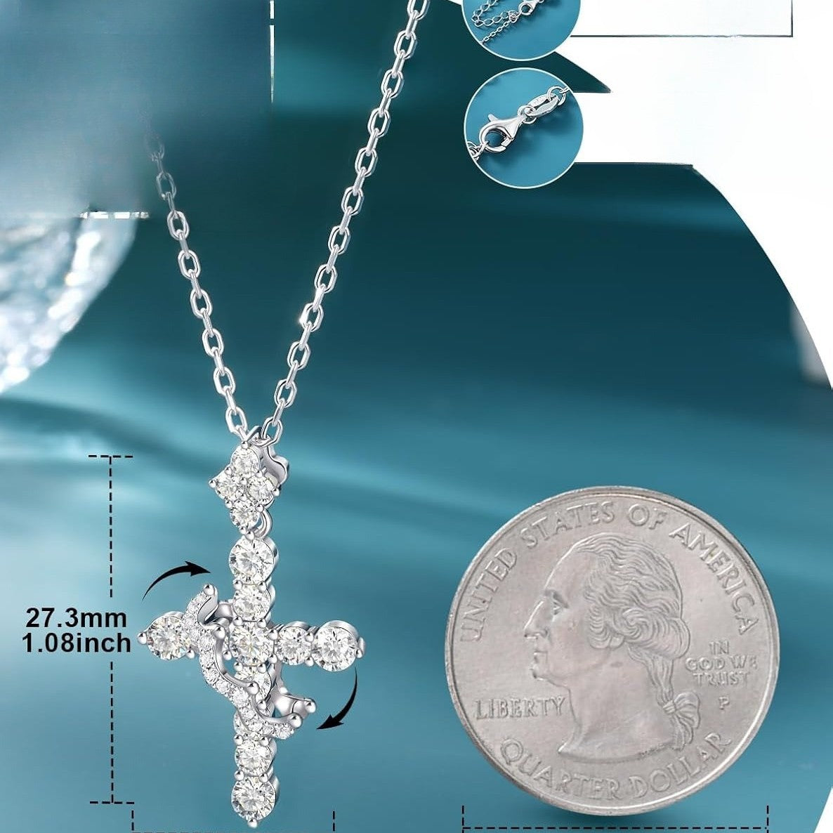 Women's Cross For Fashion High-grade Clavicle Chain Necklaces