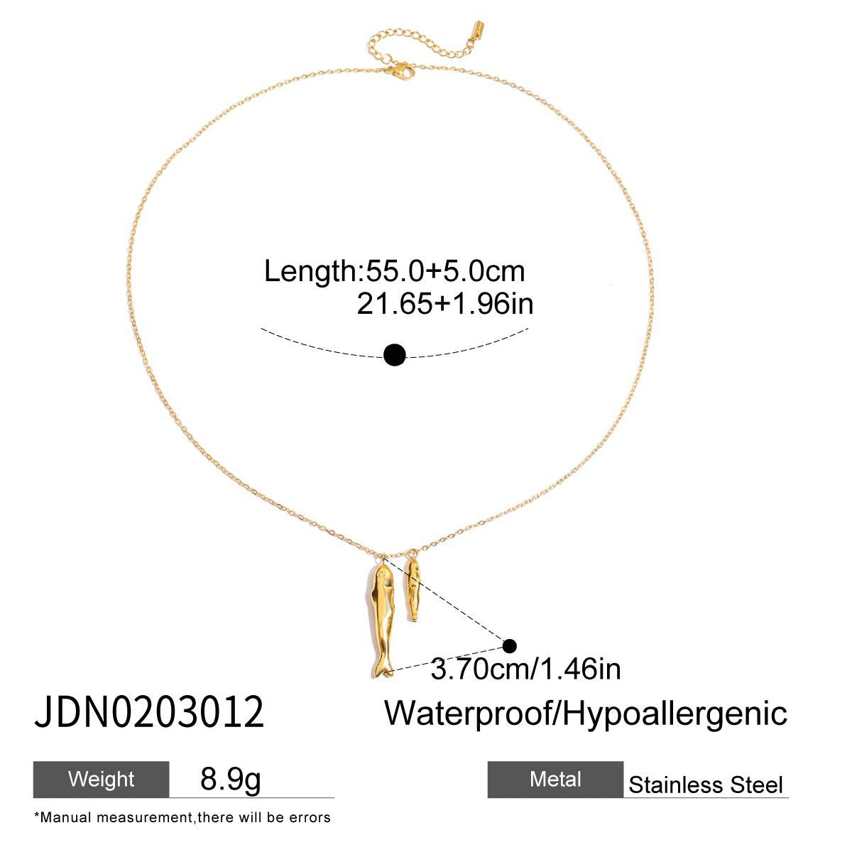 Titanium Steel Fish Light Luxury Minority Clavicle Chain Necklace