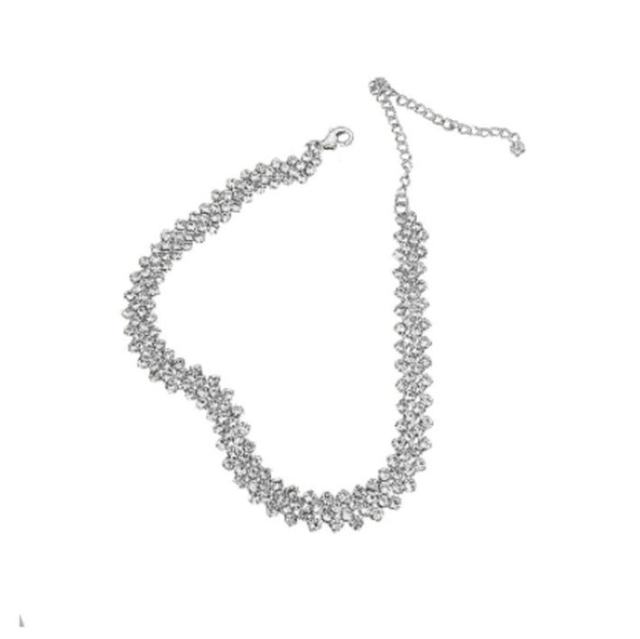 Simple Full Diamond Collar Personalized Clavicle Necklaces