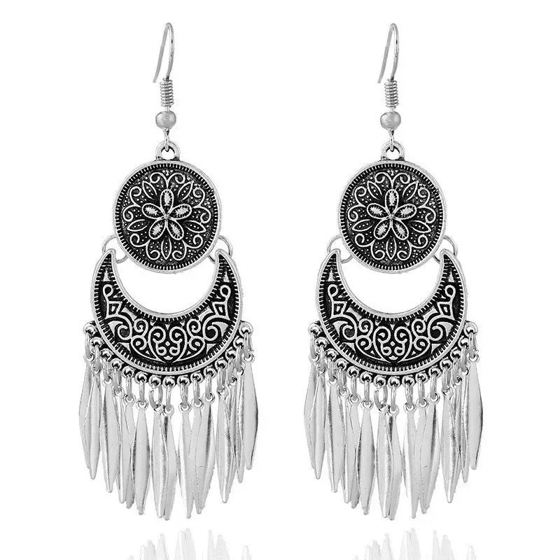 Style Vintage Fashion Bohemian Long Tassel Earrings