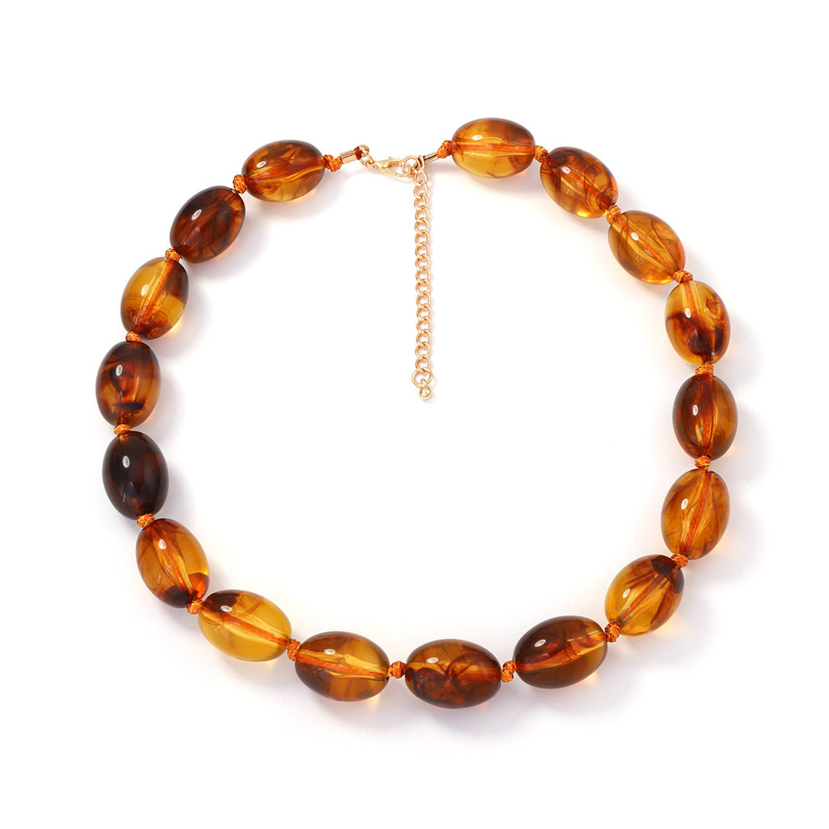 Women's Personalized Trendy High Profile Fashion Casual Optional Beaded Knotted Necklace