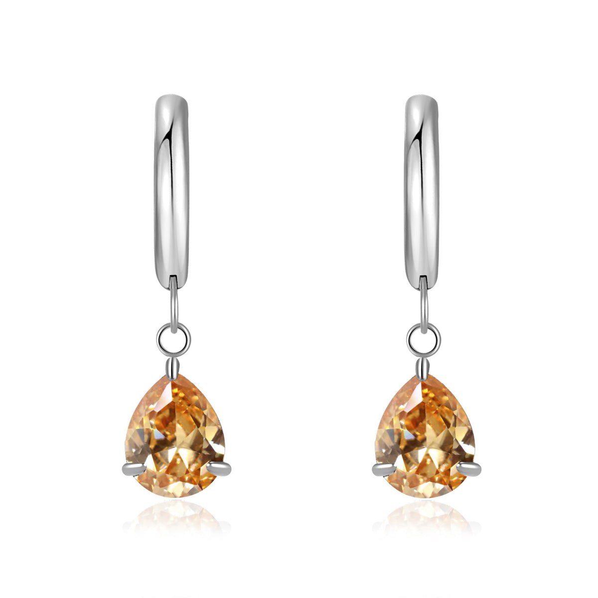 Titanium Steel Zircon Coil Small Ear Earrings
