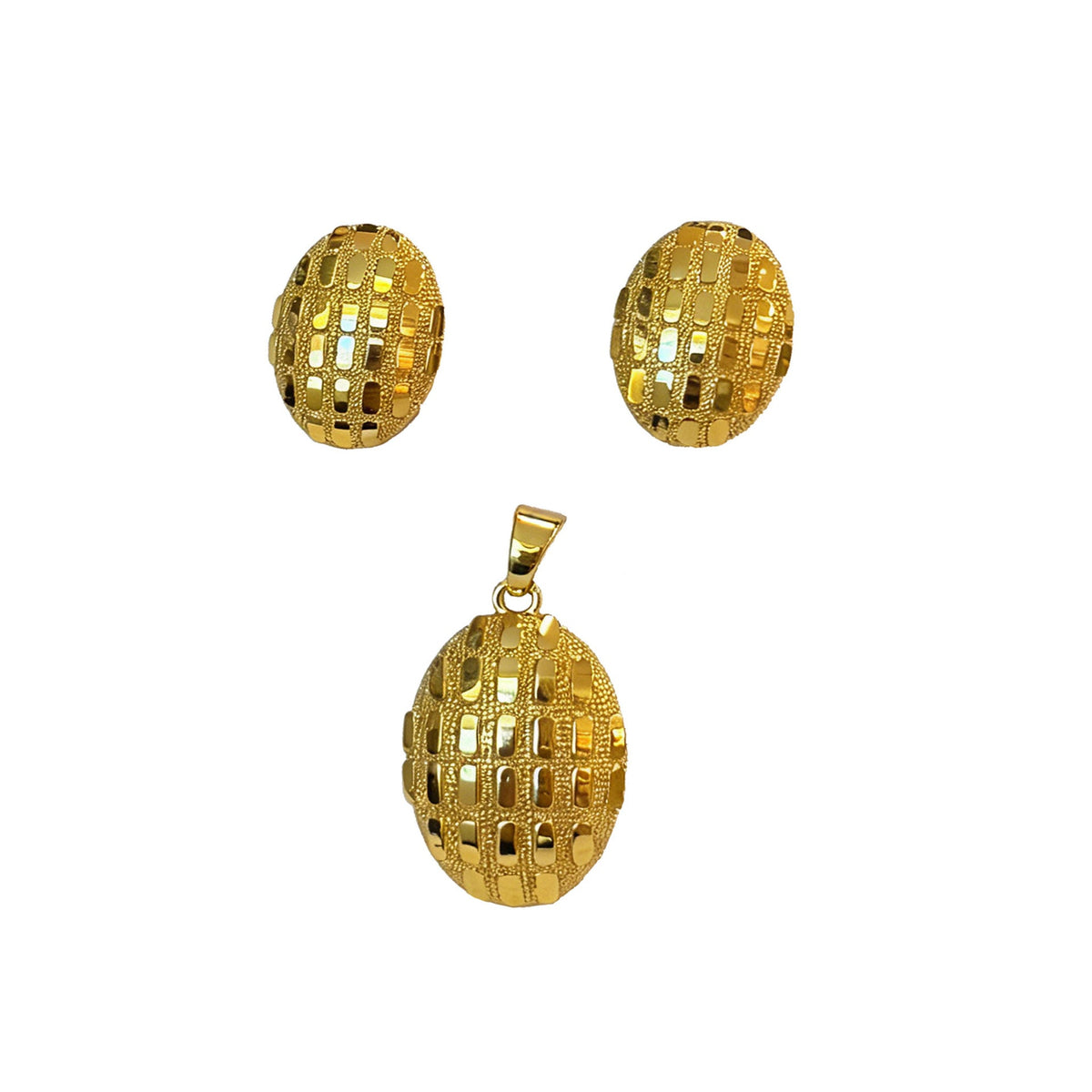Niche Design Mild Luxury Retro Golden Versatile Jewelry Set