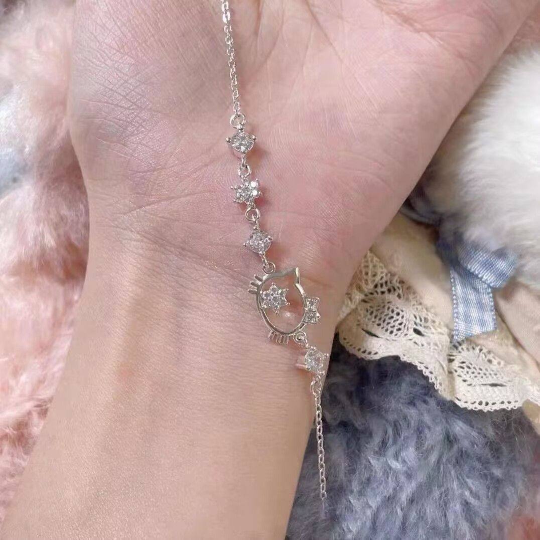 Hello Kitty Sweet Simple Cute Light Luxury Cartoon Style Bracelet