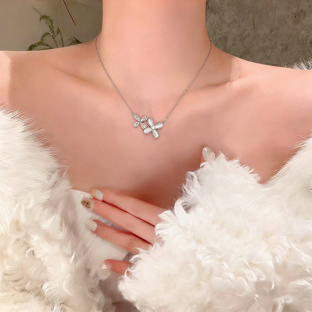 Flower Fairy Mori Style Light Luxury Minority Necklace