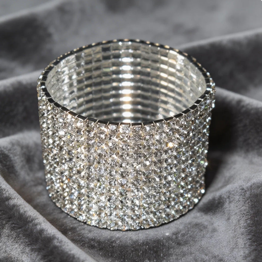 Fashion Bridal Zircon Shiny Rhinestone Wedding Formal Bracelets