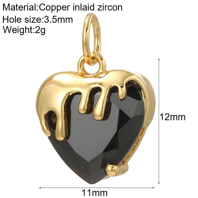 New Millennium Bohemian Heart-shaped Copper Universal Pendants