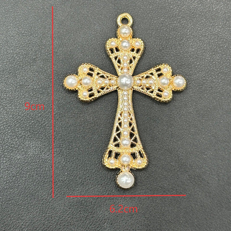 Cross Alloy Phone Case Beauty Material Handmade Suitcase Pendant