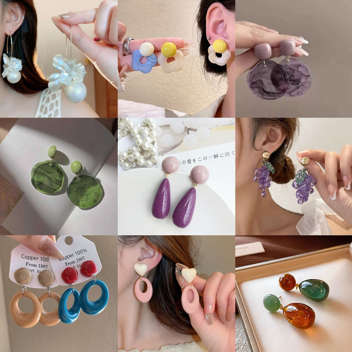French Romantic Light Luxury Simplicity Petal Earrings
