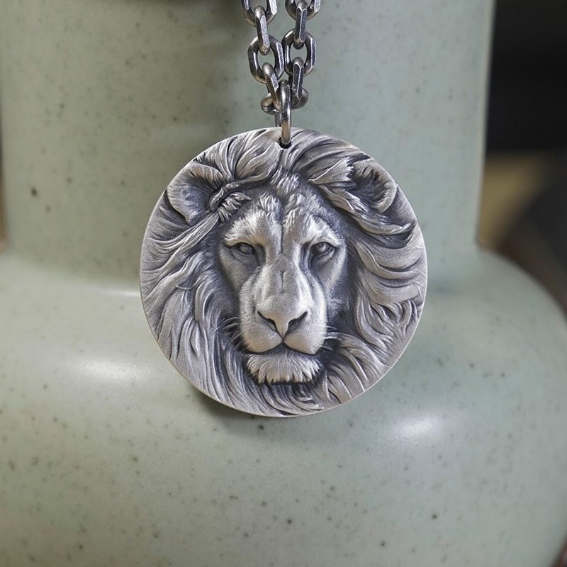 Domineering Lion Head Fashion Personality For Boyfriend Pendant