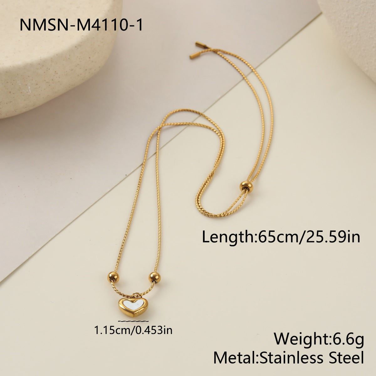 Steel Gentle White Shell Love Ear Fashion High Bracelets
