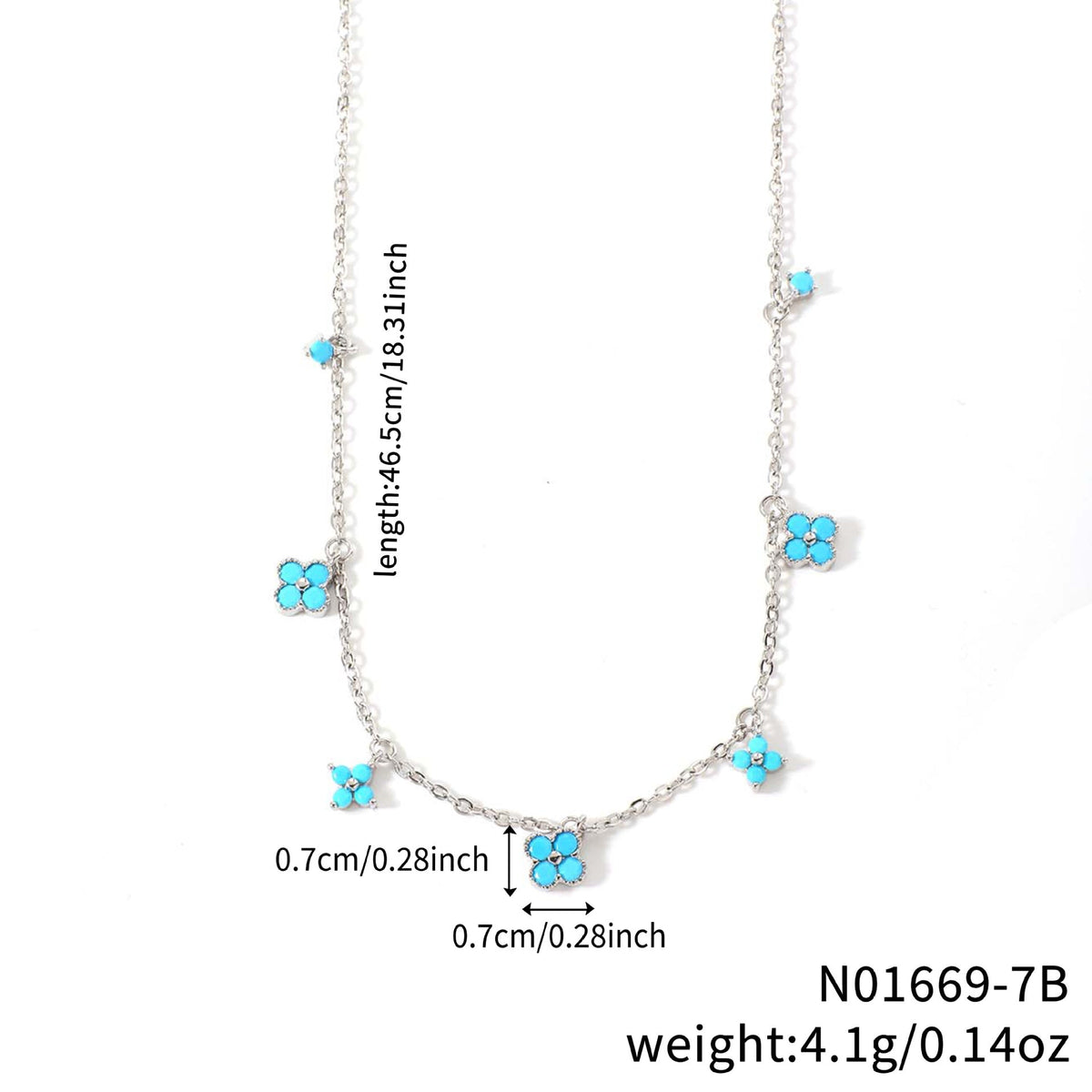 Flower-shaped Clavicle Chain Fashion Inlaid Zirconium Design Birthday Pendant