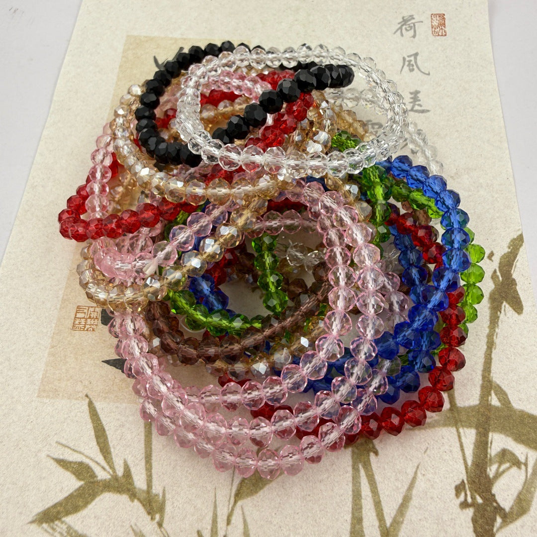 Women's Popular Diamond Crystal String Beads Multicolor Minimalism Fashion Bracelets