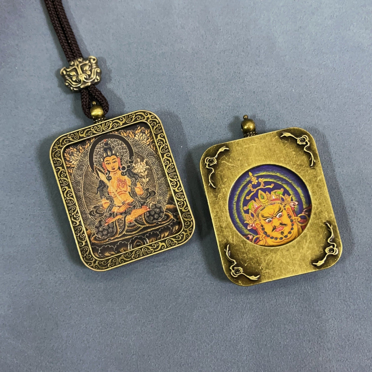 Double-sided Home Twee Zodiac Eight Patron Saints Scenic Pendants