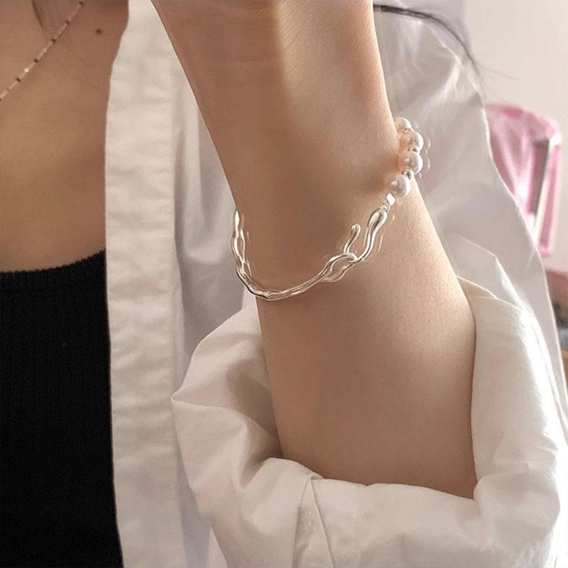 Half Bamboo Female Niche Design Exquisite Stitching String Beads Cold Bracelet