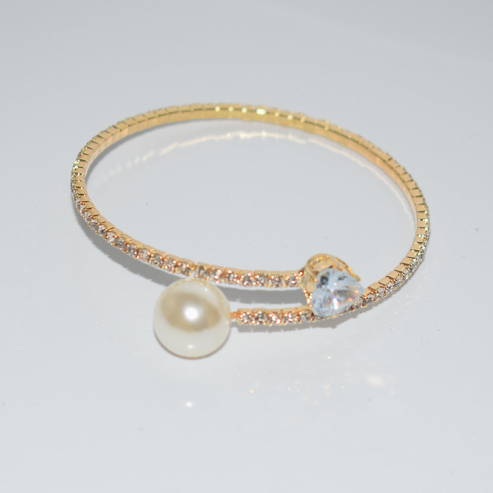 Popular Beam Neck Element Full Diamond Jewelry Set