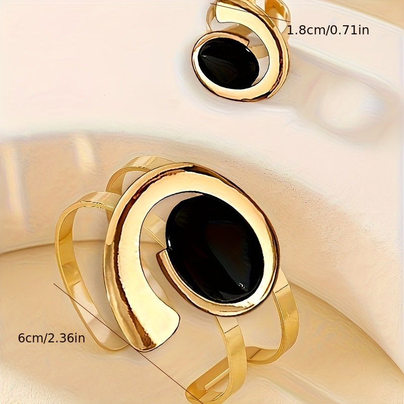 Simple Personalized Fashion Sense Copper Plating Brace Lace Rings