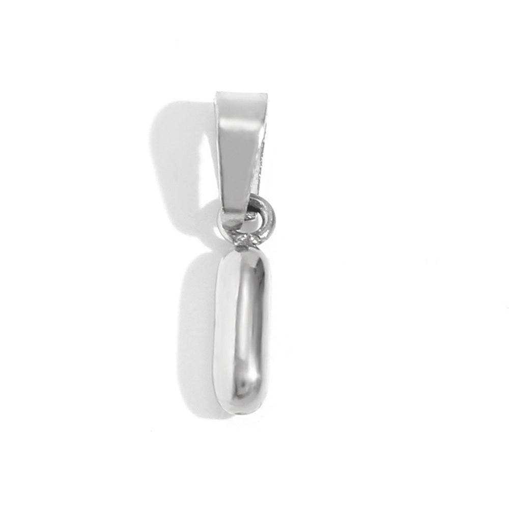 Bubble English Stainless Steel Gold Plated Pendant