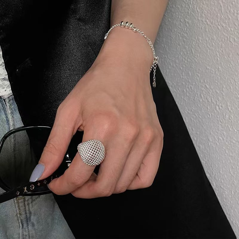Korean Style High Street Retro Line Winding Cool Unisex Female Rings