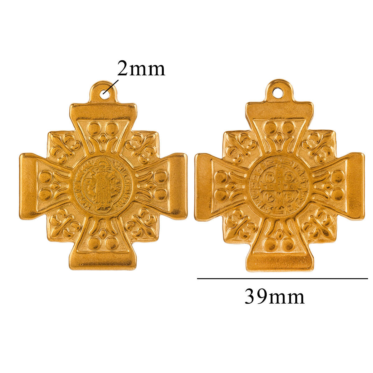 Steel Personality Design Cross Queen French Pendants