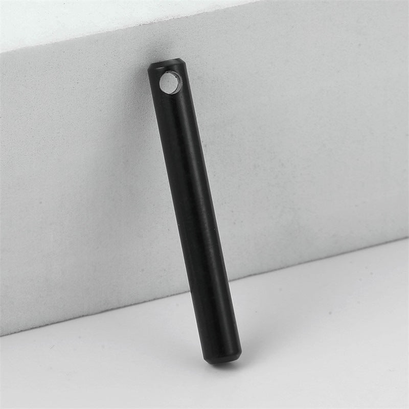 Stainless Steel Rectangular Cuboid Tag Titanium Pendants