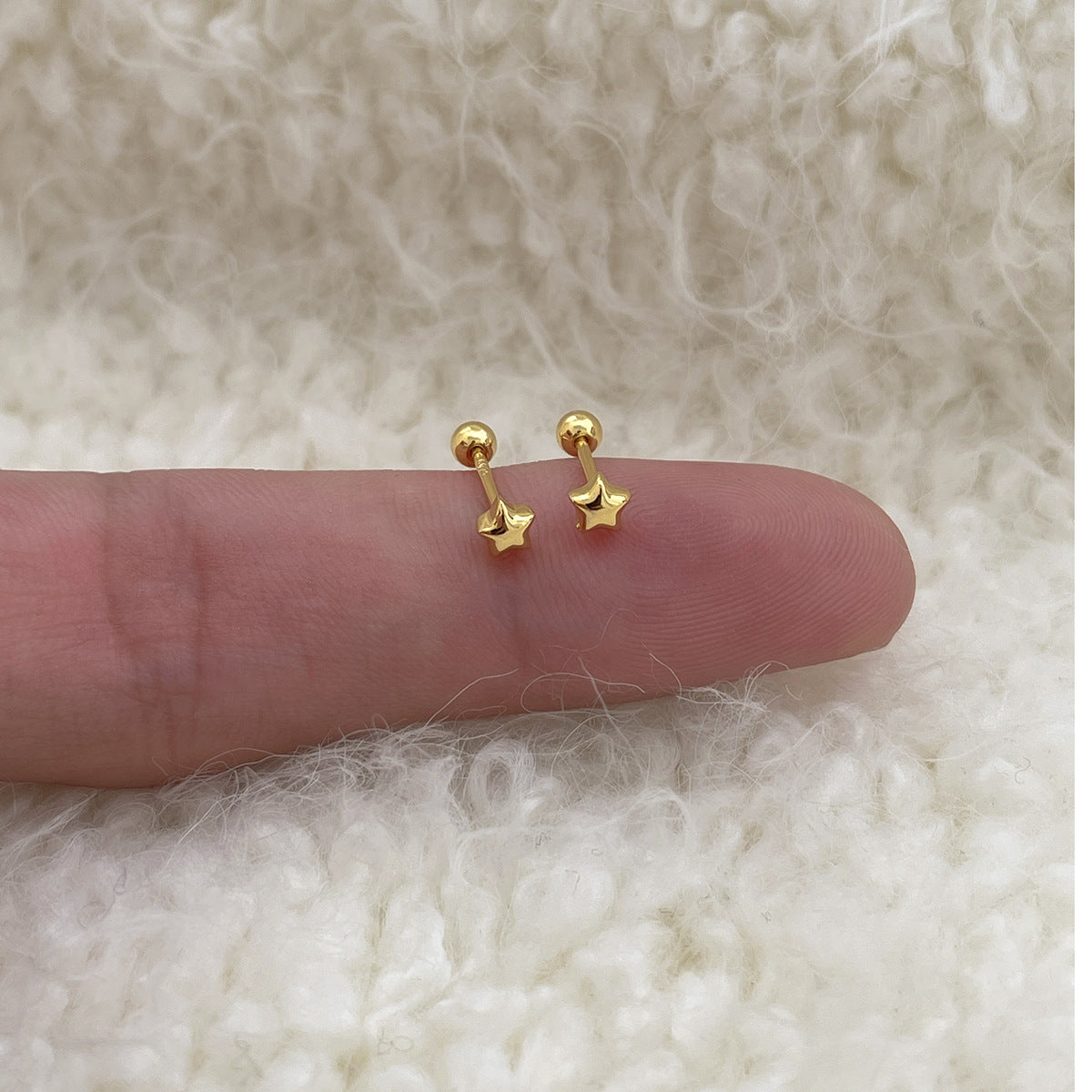 Women's Daily Chubby Star Ear Refined Simple High-grade Fashionable Stud Earrings