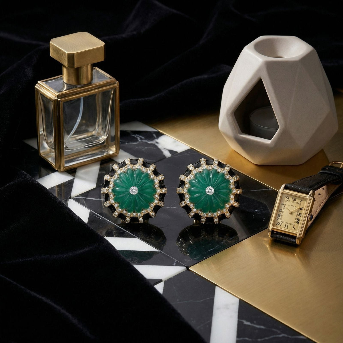 Palace Style Elegant Fashionable Light Luxury High-grade Artistic Retro Pumpkin Rings