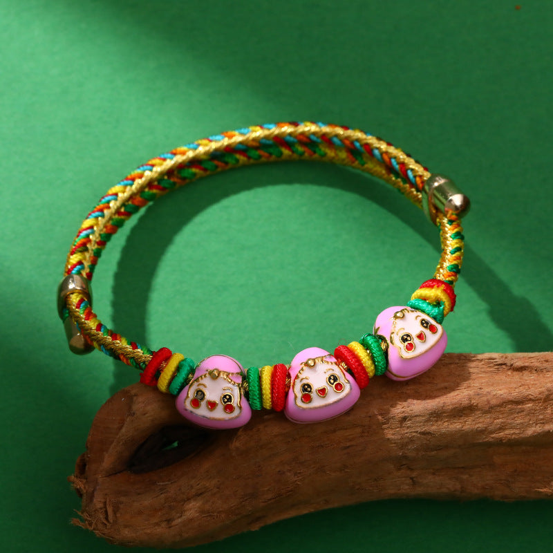 Dragon Boat Festival Colorful Rope Carrying Strap Handmade Braided Adult Bracelet