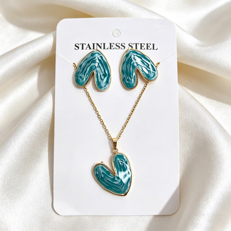 Stainless Steel Enamel Titanium Fashion Personality Necklaces