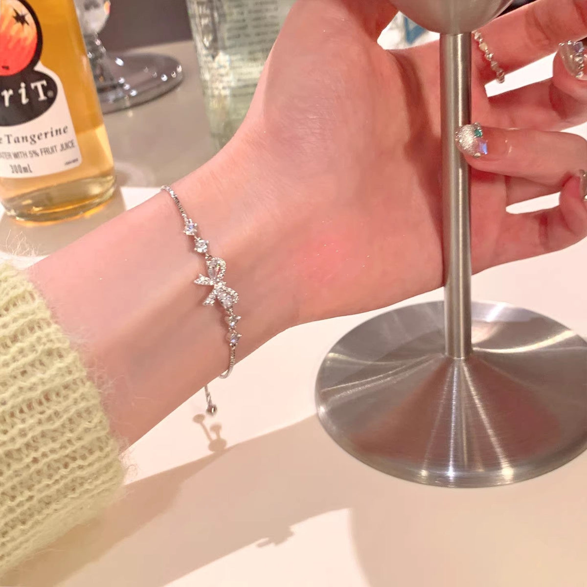 Women's Butterfly Light Luxury High-grade Refined Zircon Bracelet