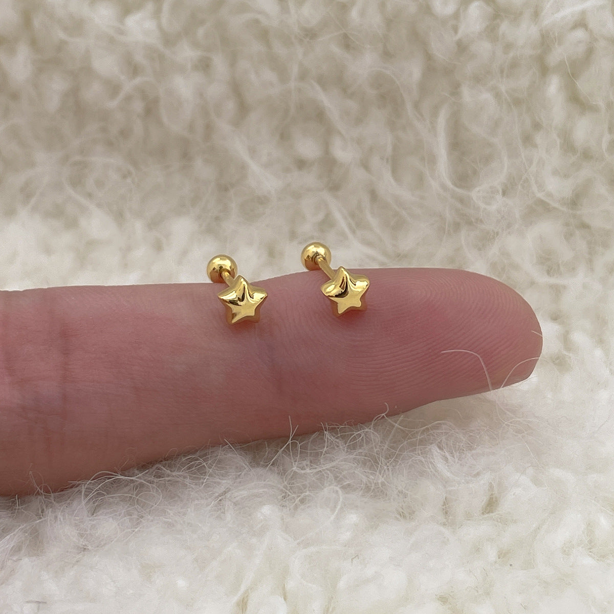 Women's Daily Chubby Star Ear Refined Simple High-grade Fashionable Stud Earrings