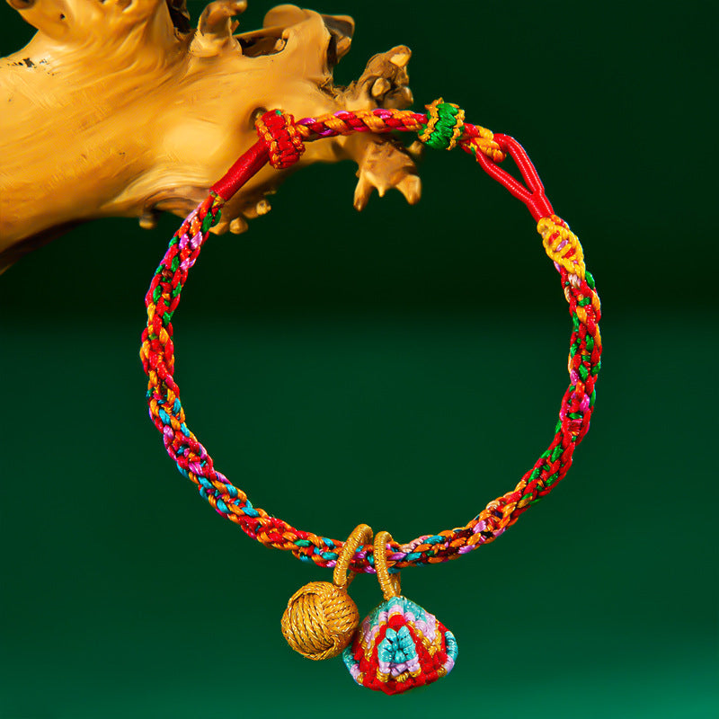 Dragon Boat Festival Colorful Rope Carrying Strap Handmade Braided Adult Bracelet