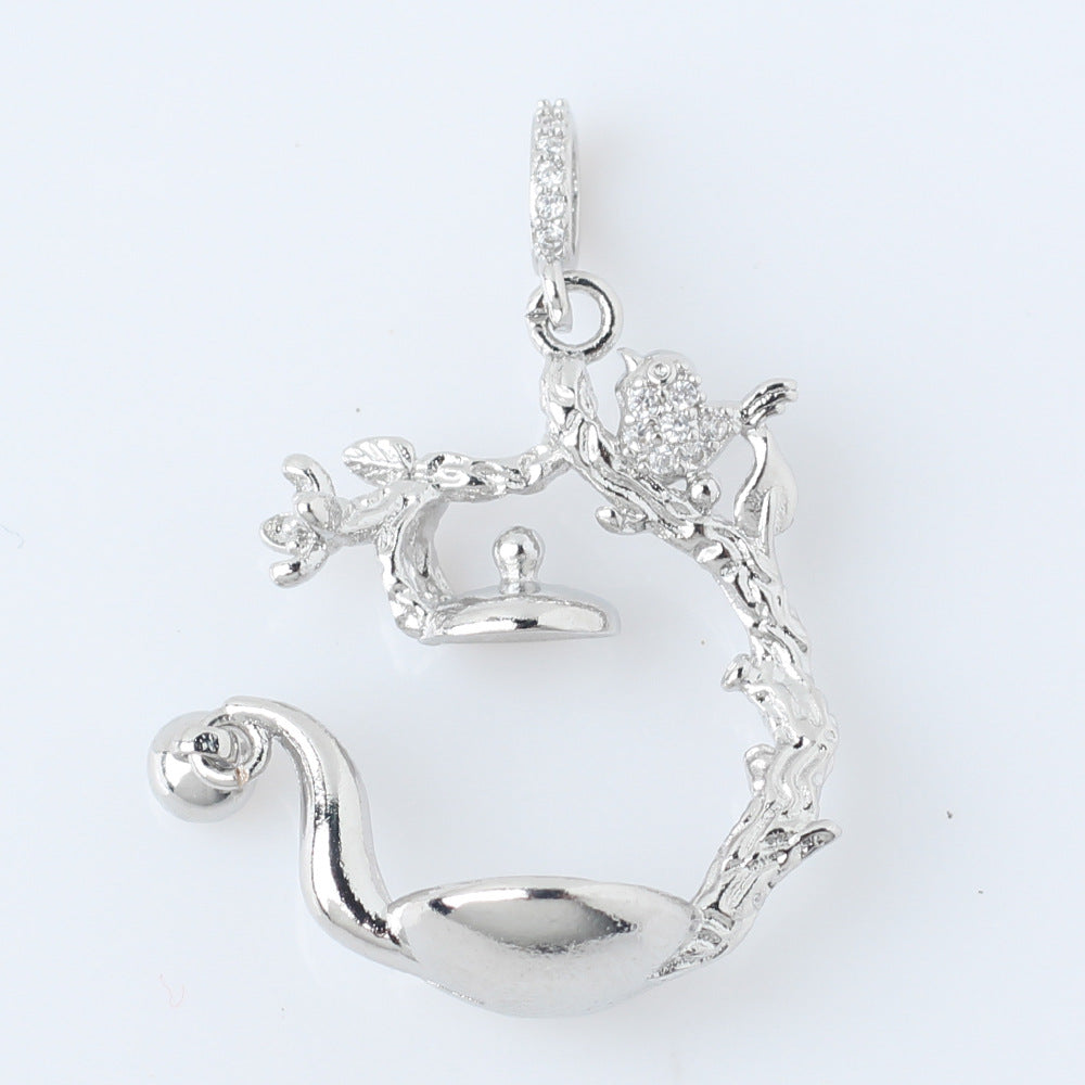 Beads Holder Large Single Eardrop Frame Lucky Exquisite Universal Pearl Pendant