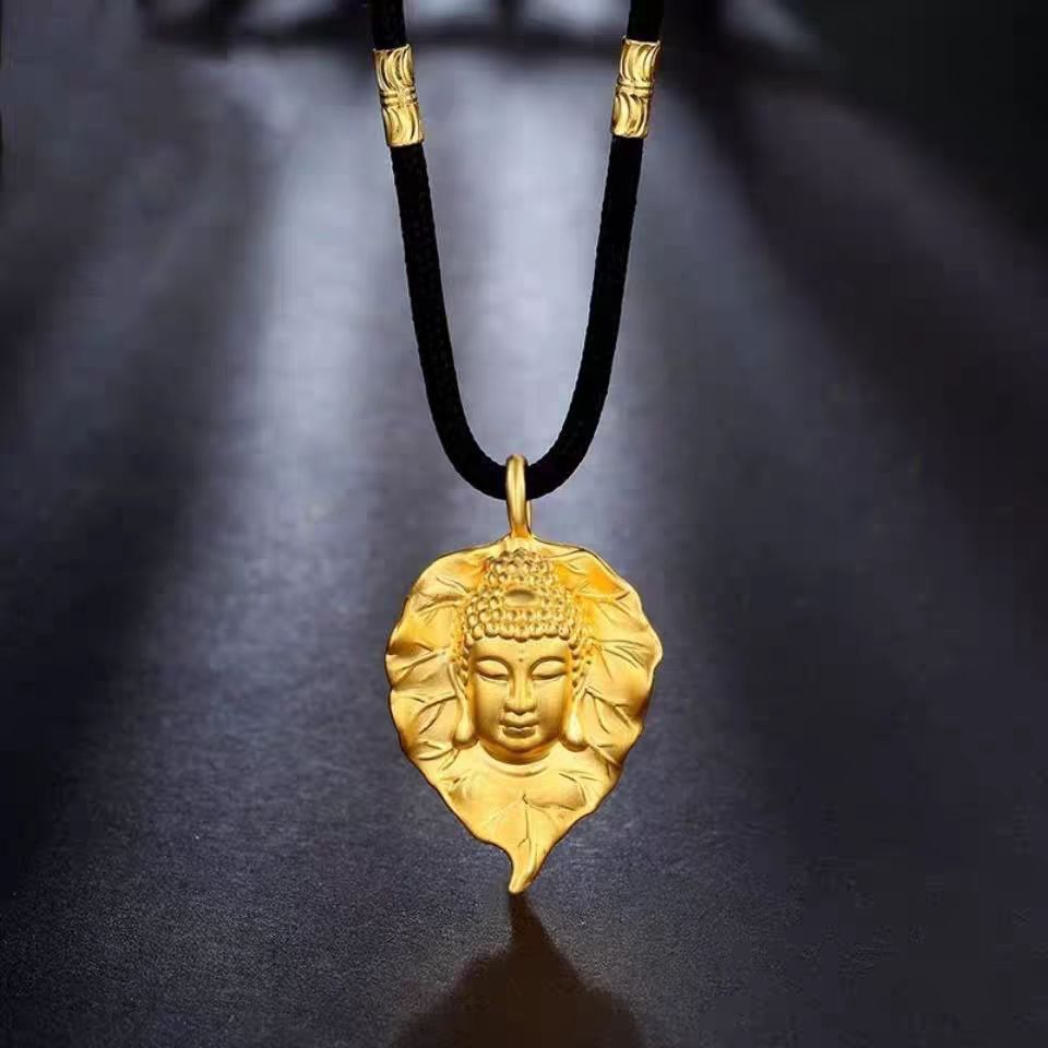 Women's Leaves Buddha Single Imitation Amulet National Fashion With Necklaces