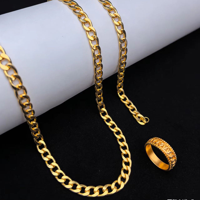Fashion Trendy Arrow Xi Chain Of Jewelry Set